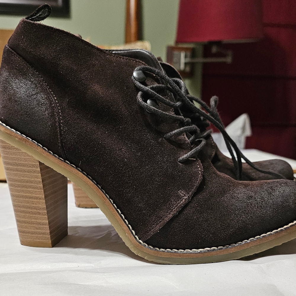 Kelsi Dagger Dark Brown Heeled Boots
